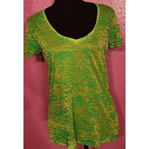 St. Patty's Day Green Camo Burnout Rue 21 junior's XL Short Sleeve T-shirt Tee